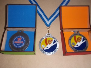 Medallas matrizadas 100mm con 4 colores - Copa David Fuentes 2013 - General Cabrera